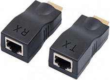 HDMI Extender via CAT6 kabel 30m