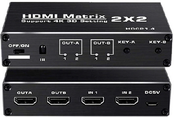 HDMI Matrix 2x2 4K60Hz