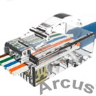 RJ45 Arcus Genomgående plugg