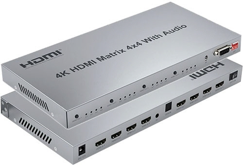 HDMI Matrix 4x4 with Audio