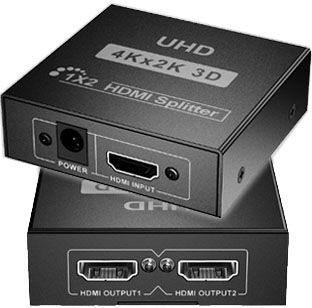 HDMI Splitter 1x2 4Kx2K 30Hz
