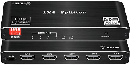 HDMI Splitter 4v 4K60Hz