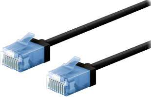 CAT6A Patchkabel Ultra UUTP Svart