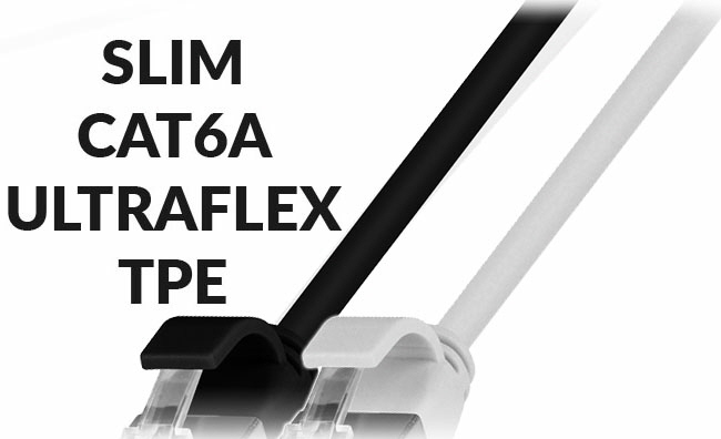 Slim CAT6A Ultraflex TPE POE+