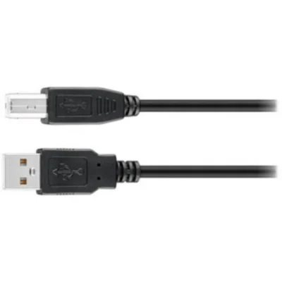 USB-A>USB-B 2.0 (90°) kabel 0,5m