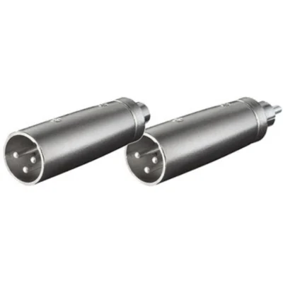 Adapter XLR hane (3 pin)>RCA hane