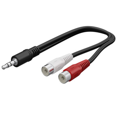 Adapter 3,5mm hane>2xRCA hona