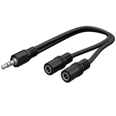 Adapter 3,5mm hane>2x3,5mm hona