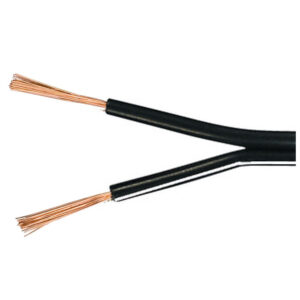 Högtalarkabel 2x2,5, svart, 100m