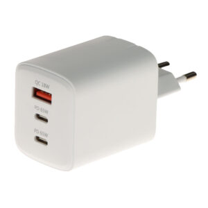 Laddare USB-C PD 65W + USB-A