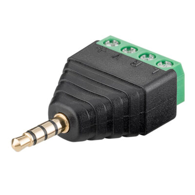 Skruvplint 4-pin 3,5mm hane