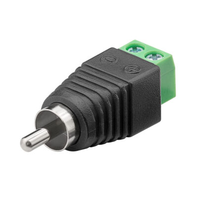 Skruvplint 2-pin RCA hane