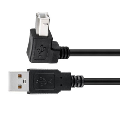 USB-A>USB-B 2.0 (90°) kabel 0,5m